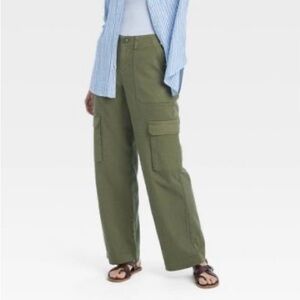 Cargo pants. Worn once. Size L 12 Great condition. Olive Green.